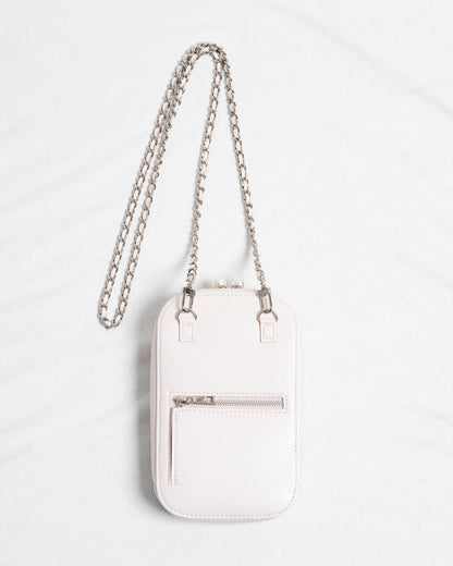 フロントリボン千鳥柄フォンホルダー