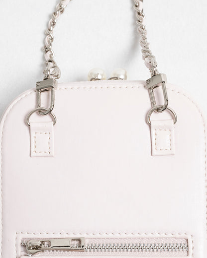 フロントリボン千鳥柄フォンホルダー