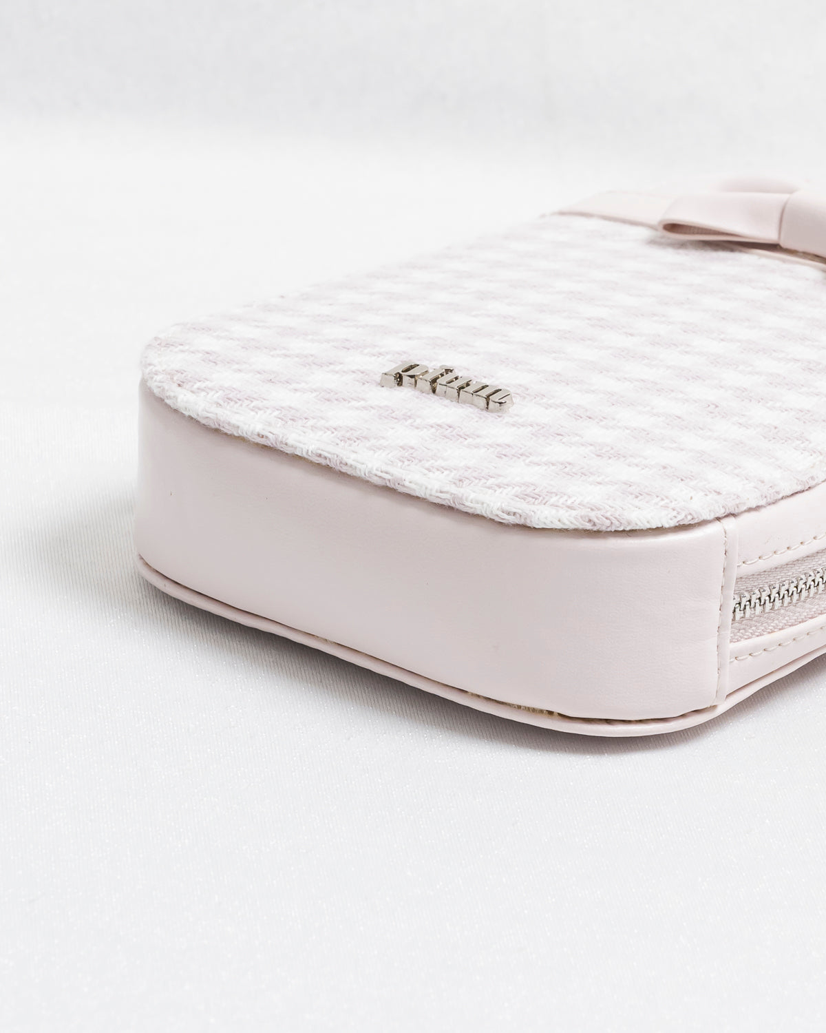 フロントリボン千鳥柄フォンホルダー