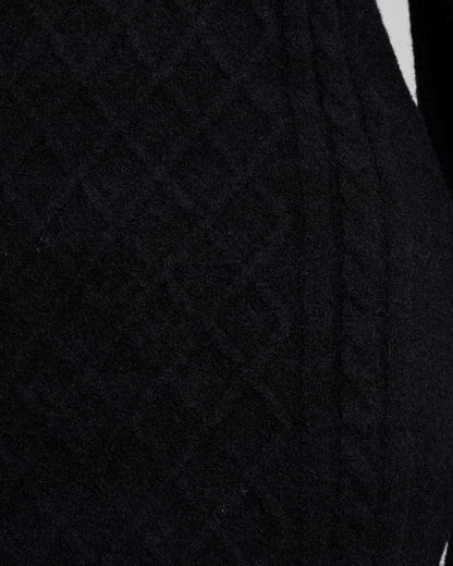 オフショルリボンケーブルニットワンピ