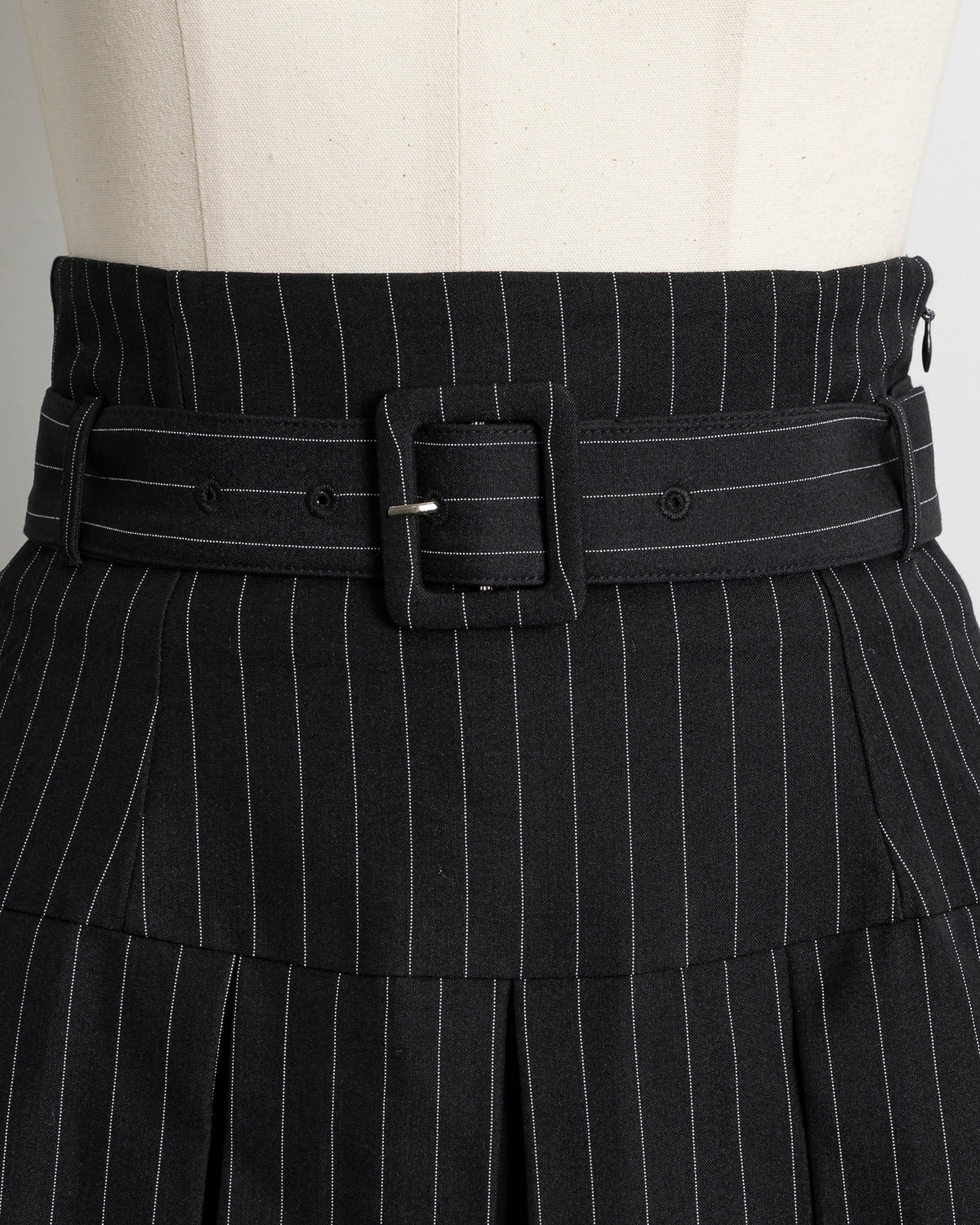 ハイウエストフリルプリーツミニスカート