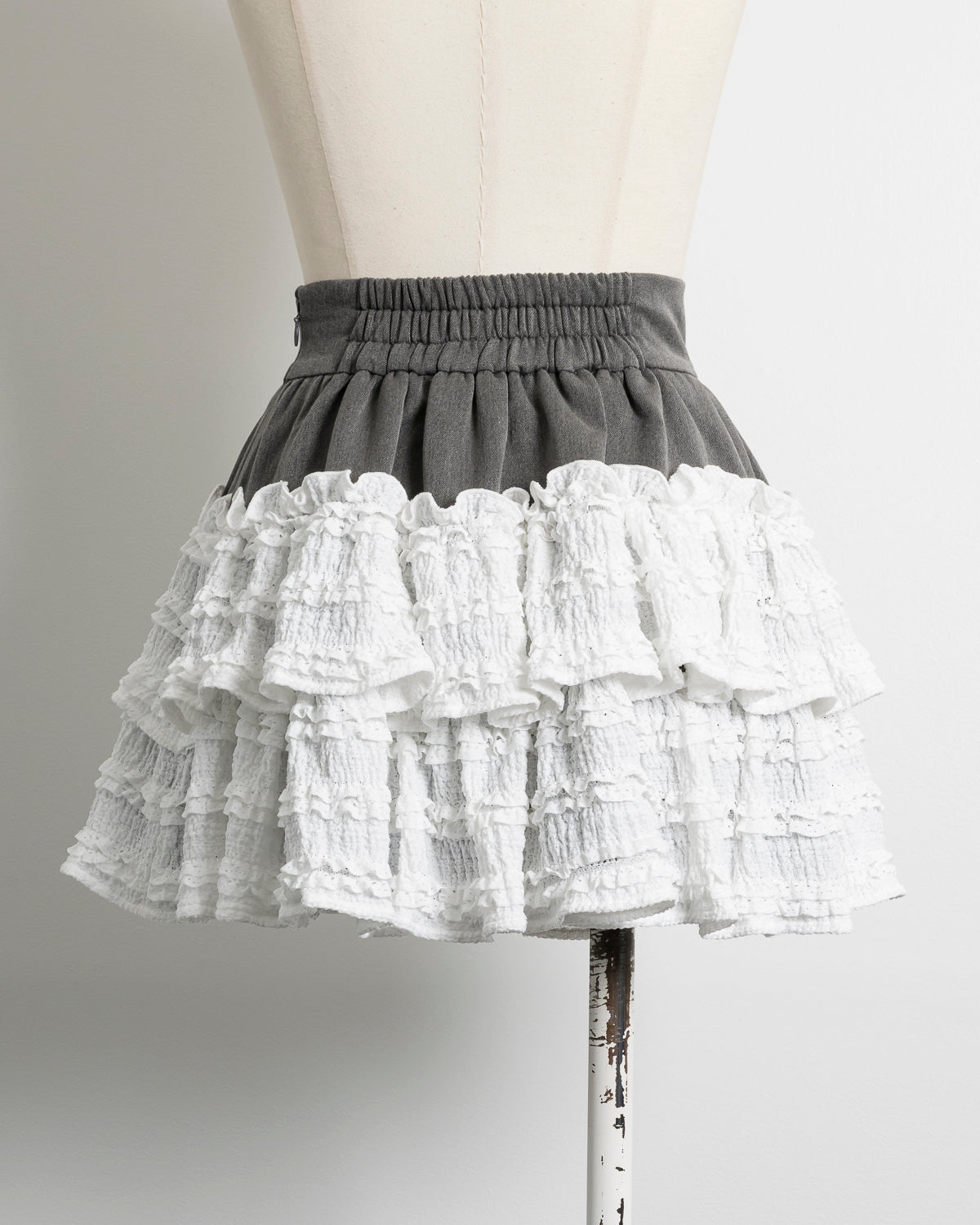 レースミックスティアードスカート – pium