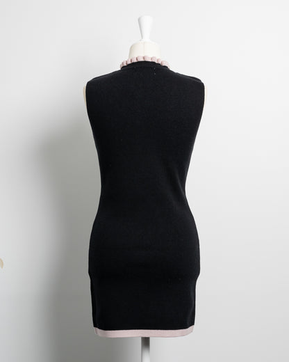 ビジューリボンニットワンピセット