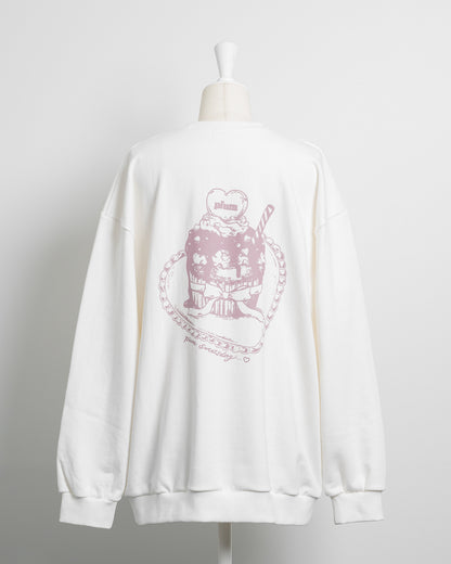 pium melty cupcake オーバーサイズスウェット