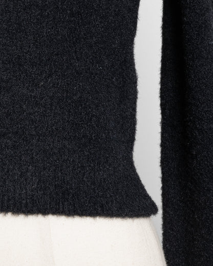 フロントリボンレイヤードマシュマロニット