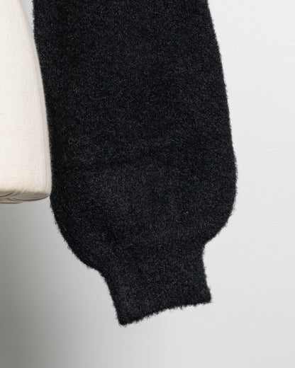 フロントリボンレイヤードマシュマロニット