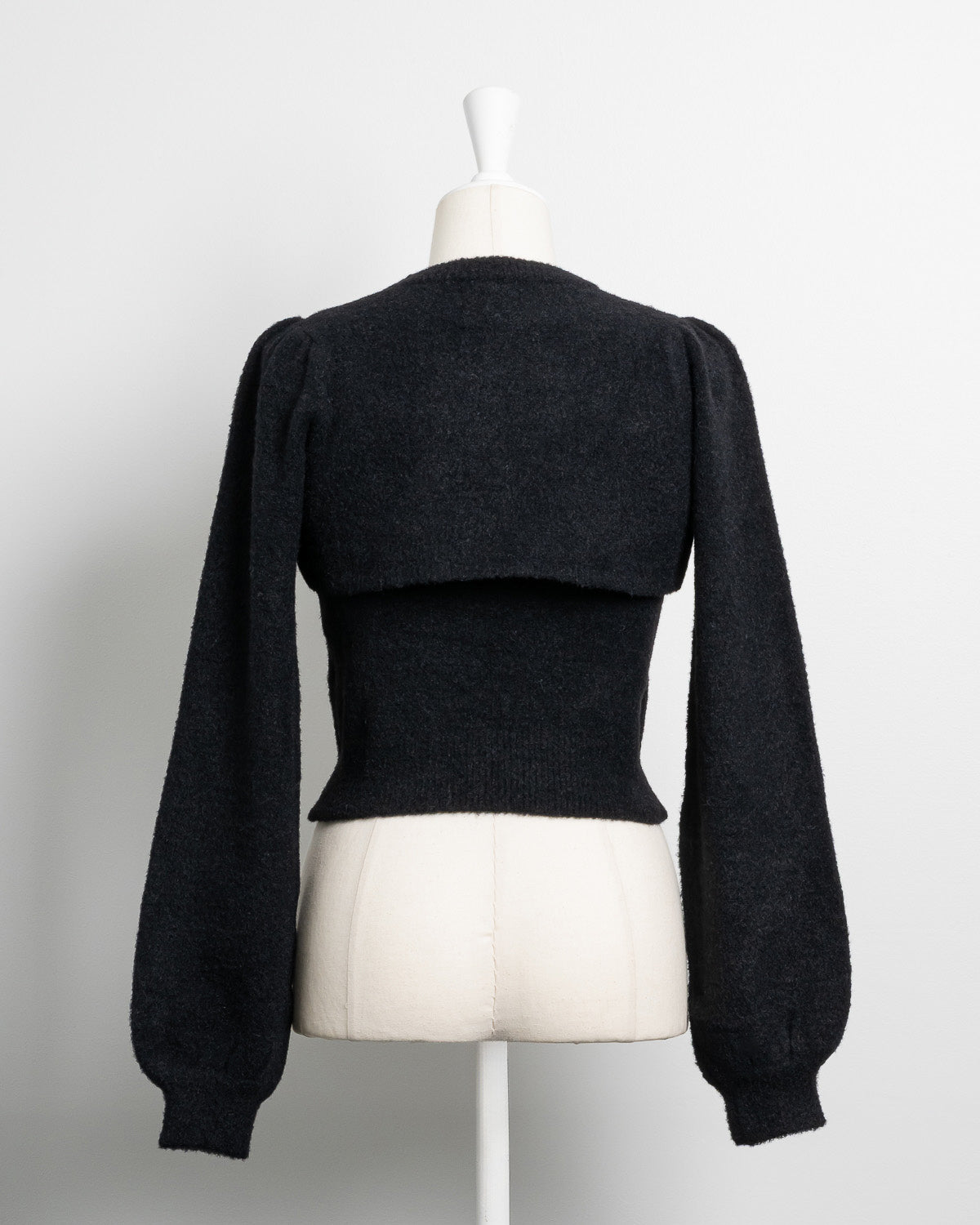 フロントリボンレイヤードマシュマロニット