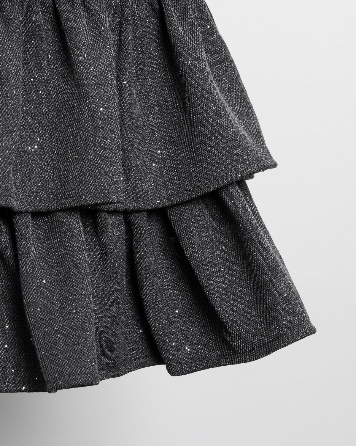 ティアードフリルラメスカート