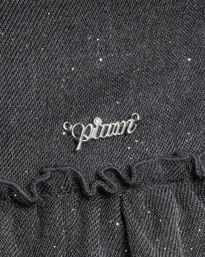 ティアードフリルラメスカート