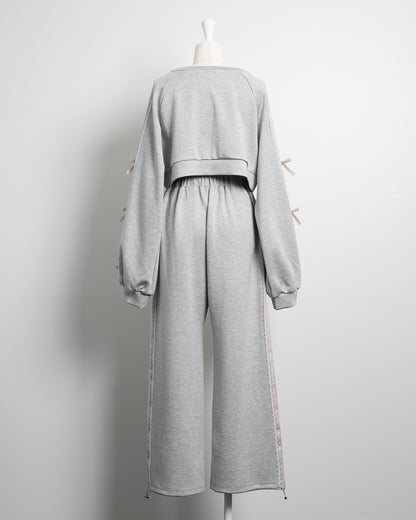 サイドレーススウェットセットアップ