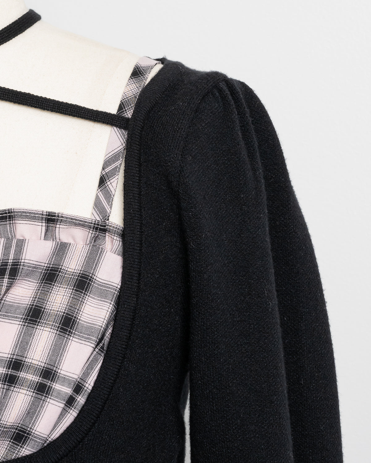 ビジューカーデ×チェックワンピセット – pium