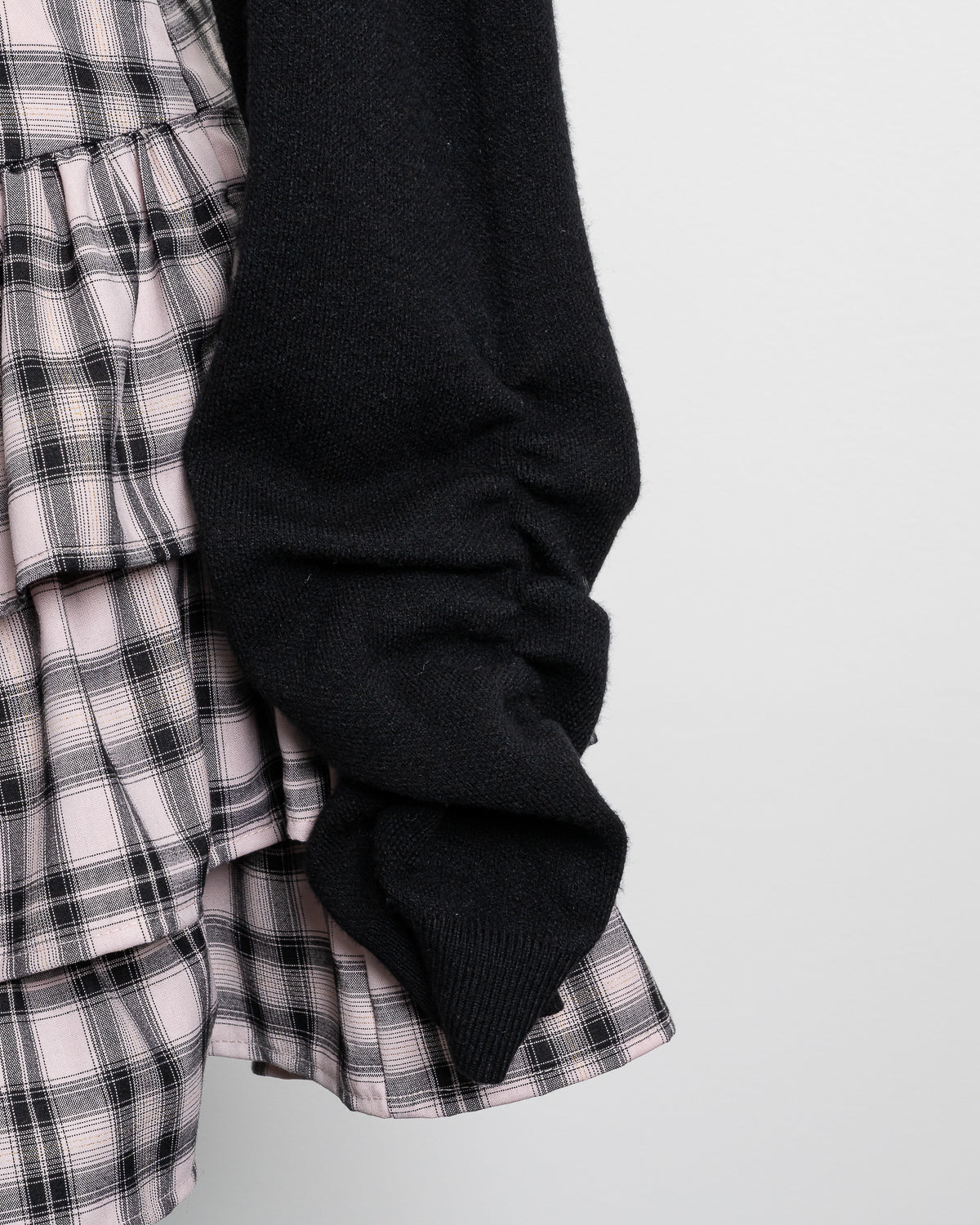 ビジューカーデ×チェックワンピセット – pium