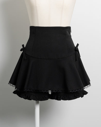 ハイウエストフレアフリルスカパン