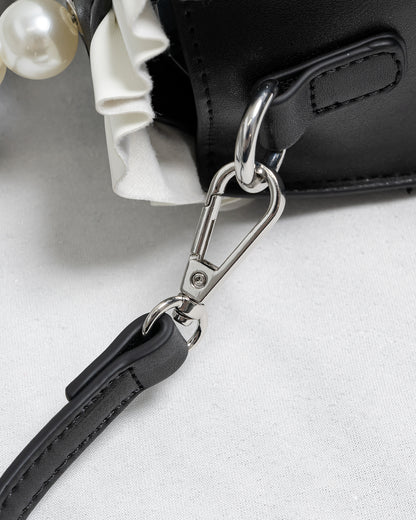 フロントリボンキルティングフラップバッグ