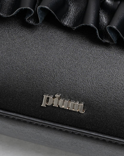 フロントリボンキルティングフラップバッグ