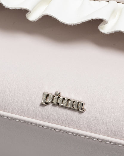 フロントリボンキルティングフラップバッグ