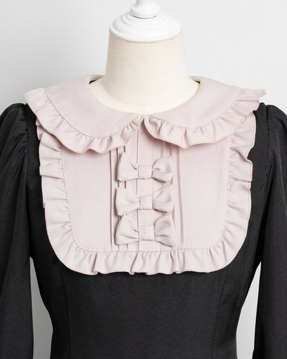 スクエアフリルリボンドーリーワンピース