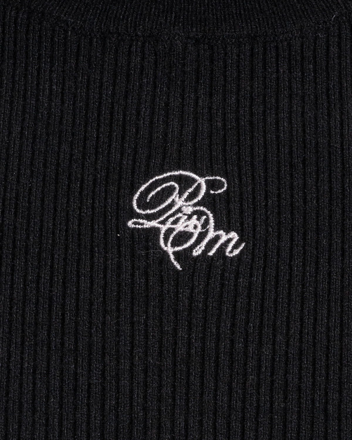 プチタートルフリルリブニットトップス