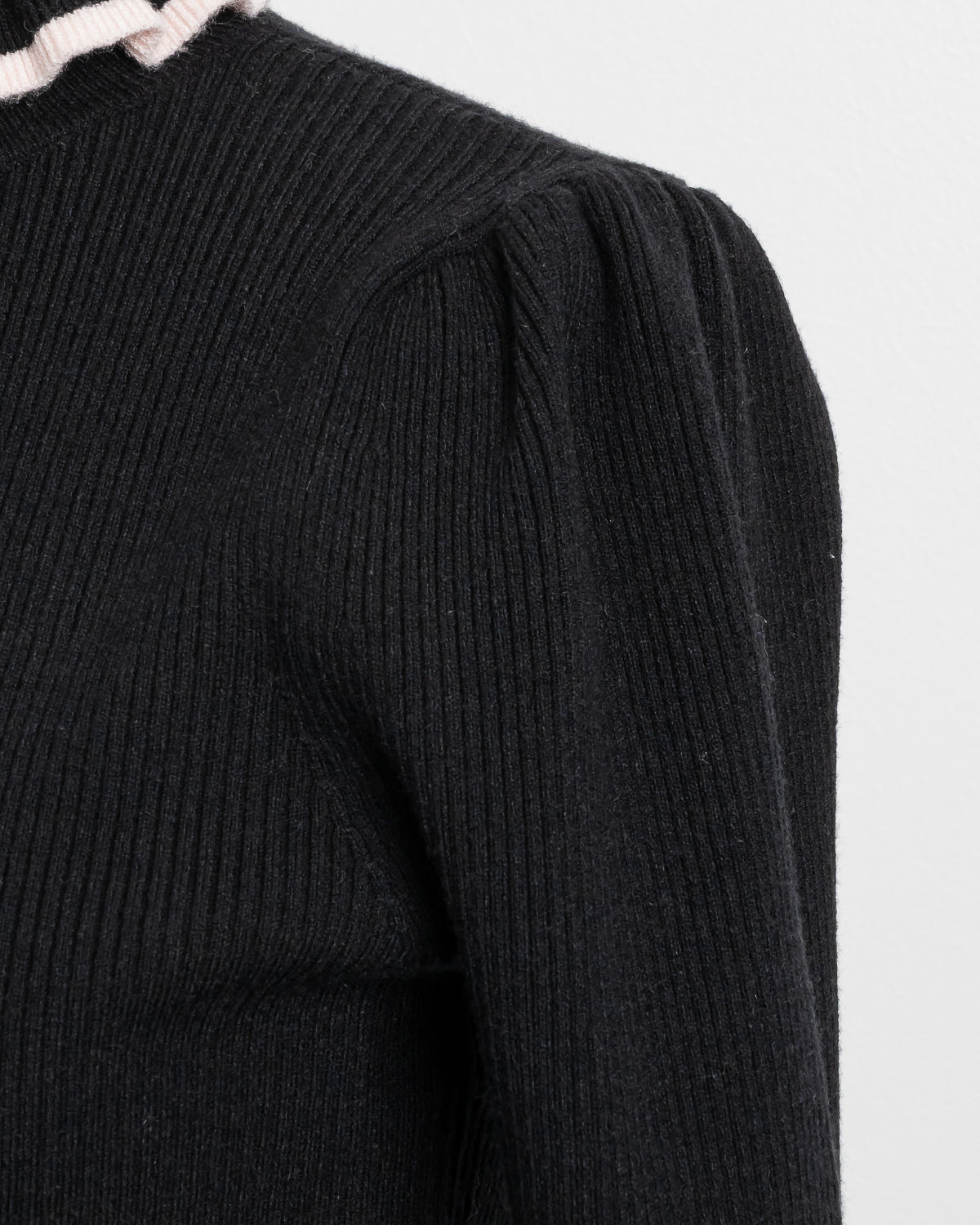 プチタートルフリルリブニットトップス – pium