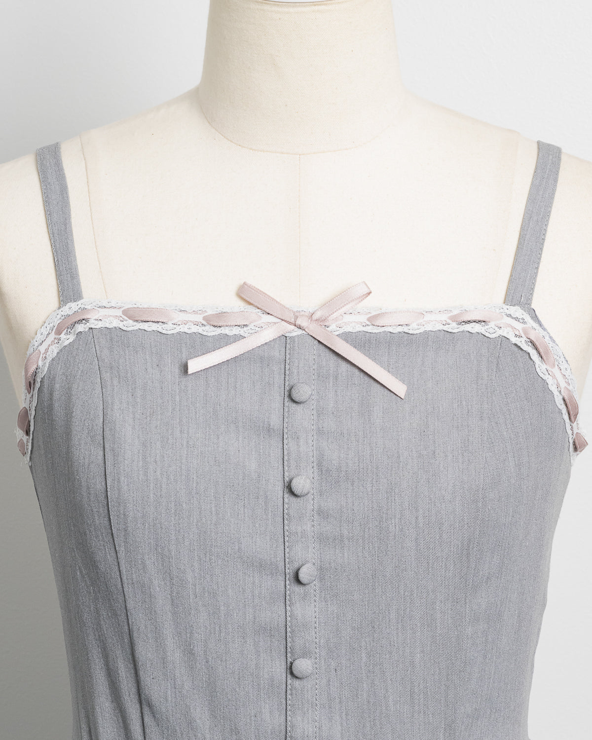 ファー付きティアードジャンパースカート