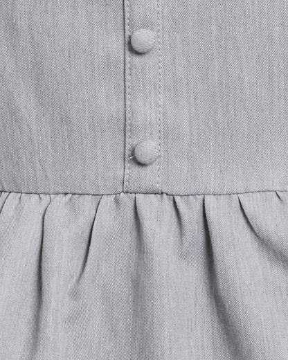 ファー付きティアードジャンパースカート