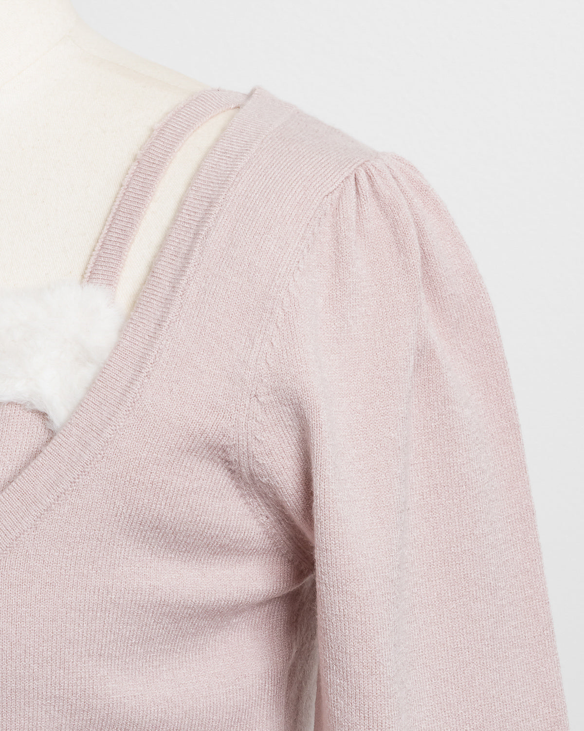 ファー付きキャミニットセット