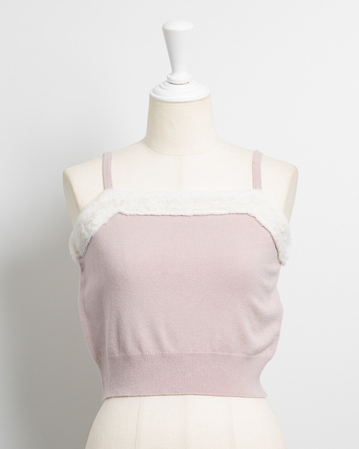 ファー付きキャミニットセット