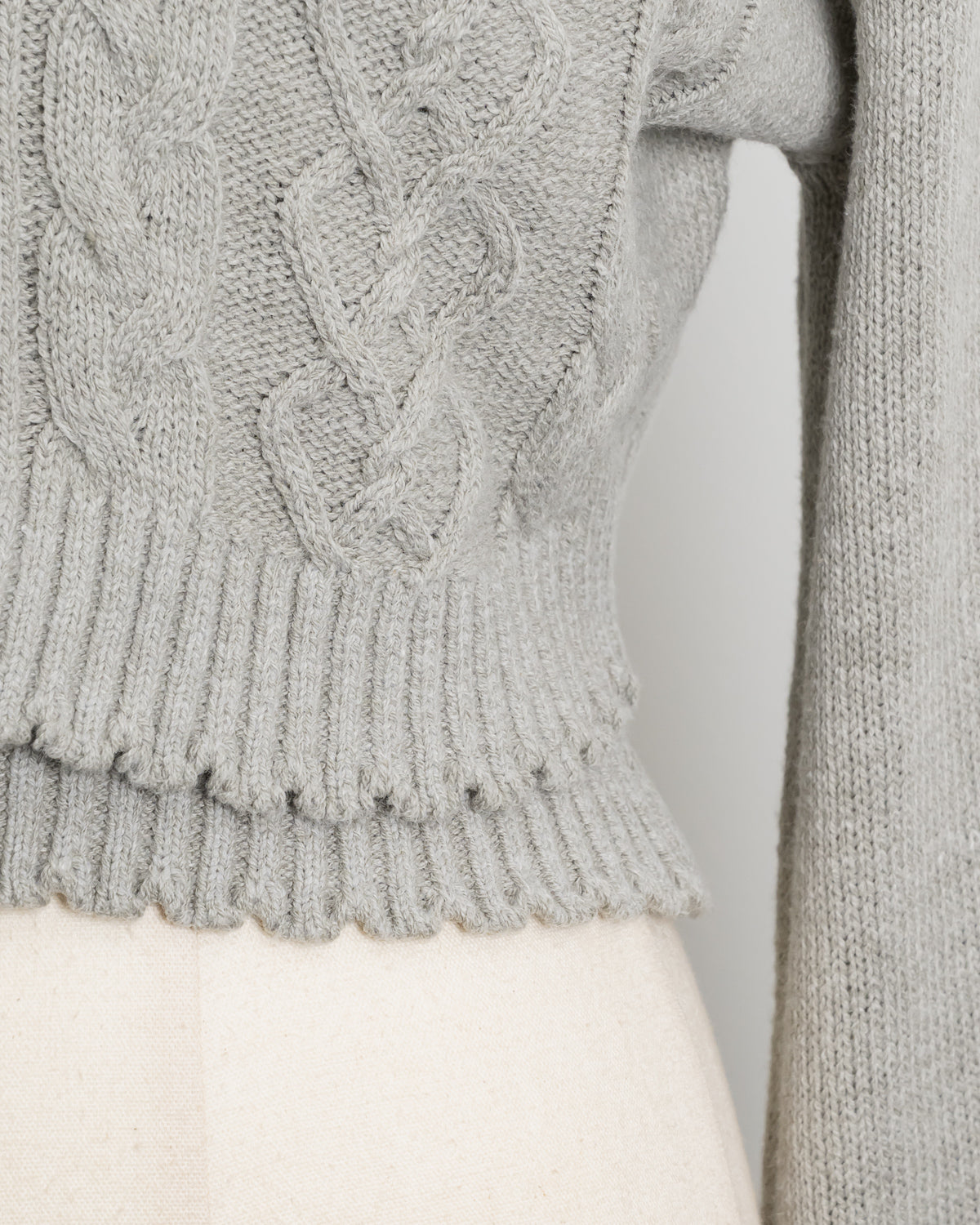 ケーブルカーディガン×キャミセット