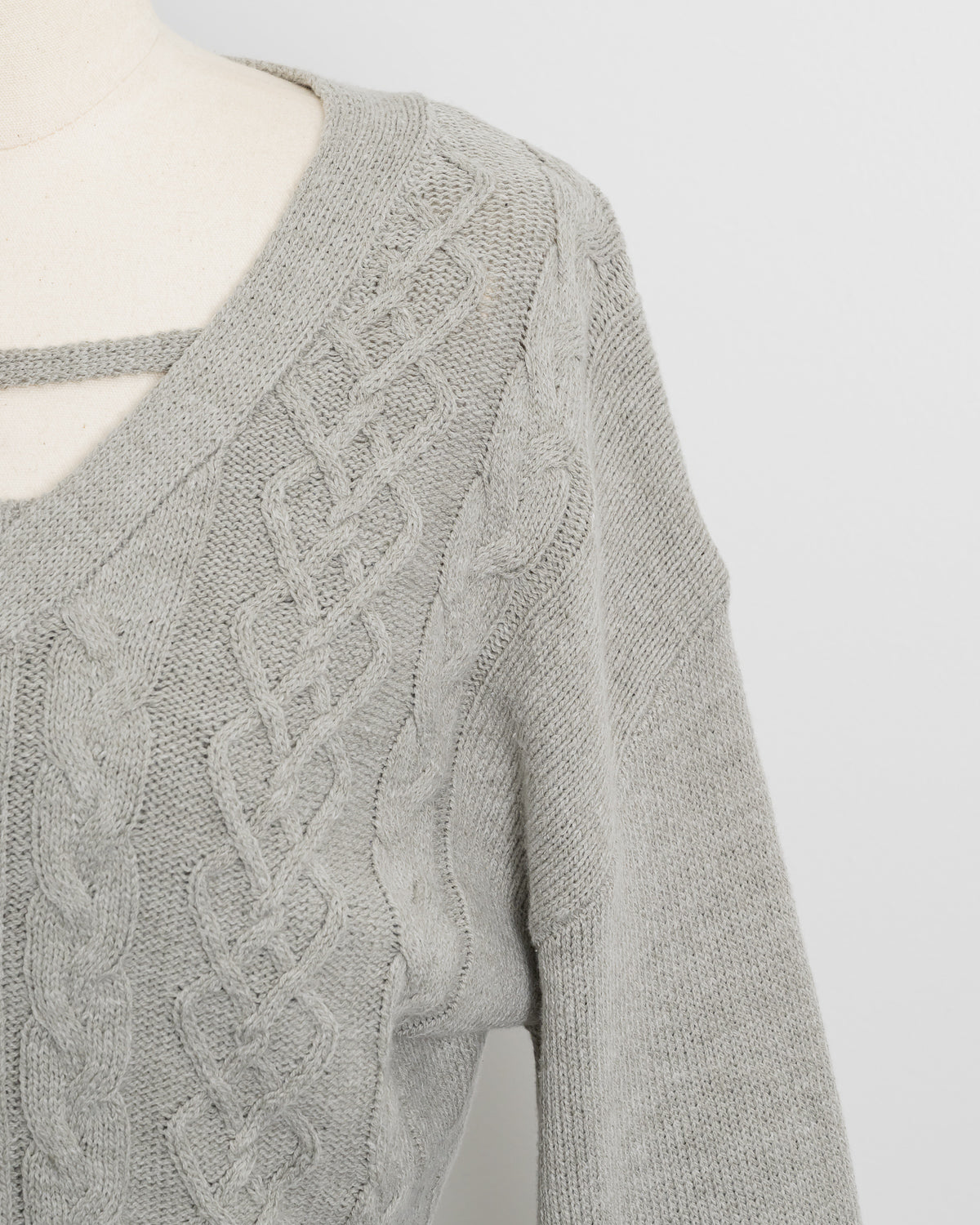 ケーブルカーディガン×キャミセット