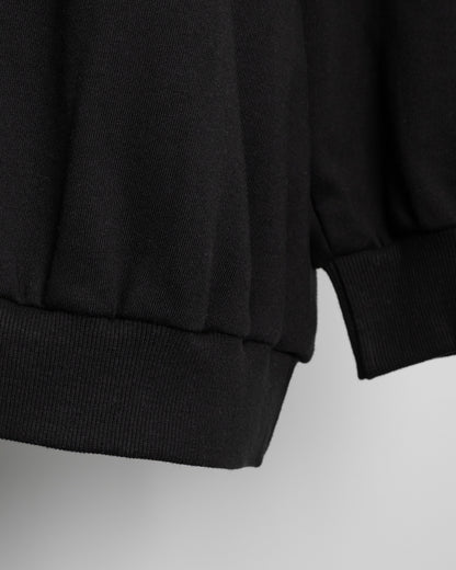 ビジューロゴリボンオーバーサイズスウェット