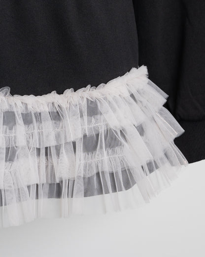 チュールフリルパーカーセットアップ