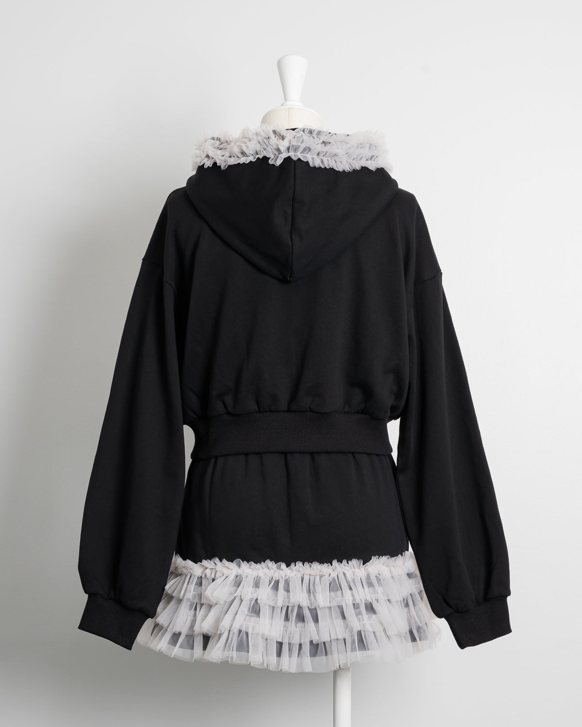 チュールフリルパーカーセットアップ