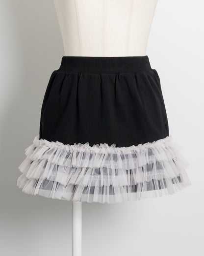 チュールフリルパーカーセットアップ