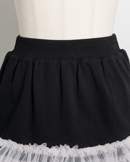 チュールフリルパーカーセットアップ