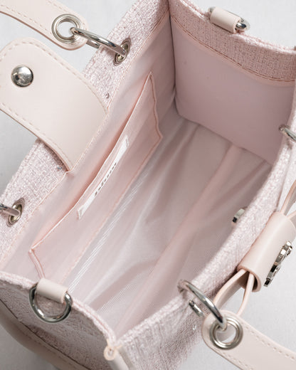 フロントリボンスクエアミニトート