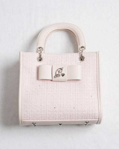 フロントリボンスクエアミニトート