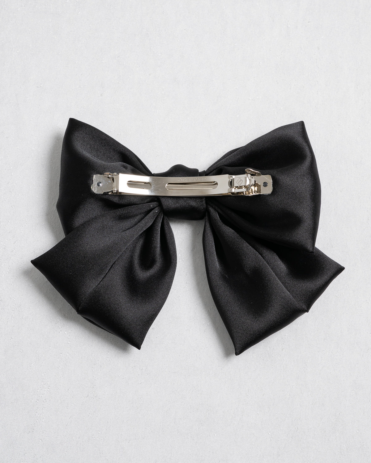 サテンビジュービッグリボンバレッタ