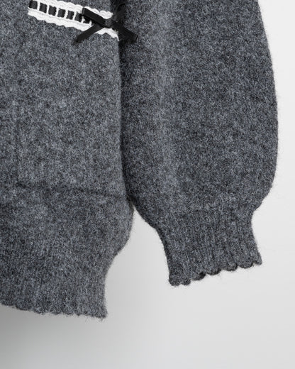 ハートボタンオーバーサイズカーディガン