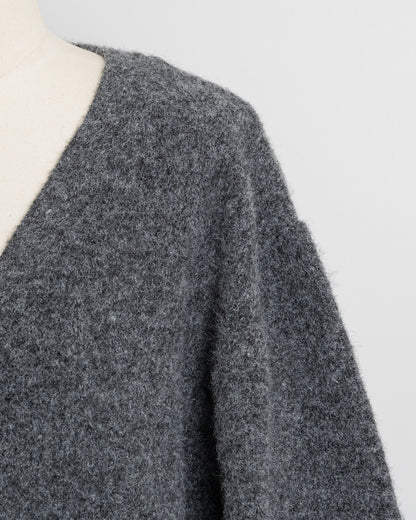 ハートボタンオーバーサイズカーディガン