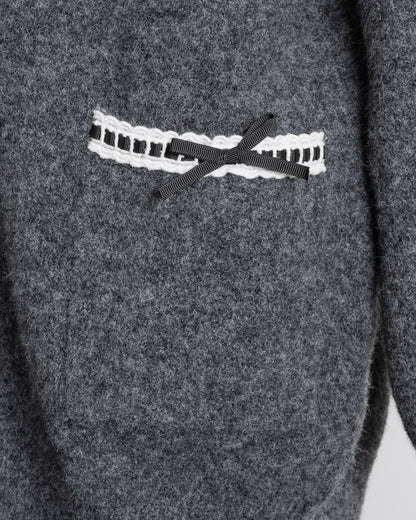 ハートボタンオーバーサイズカーディガン