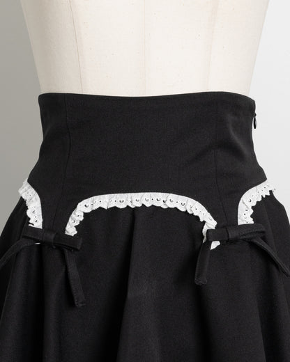 コルセットフリルフレアスカパン