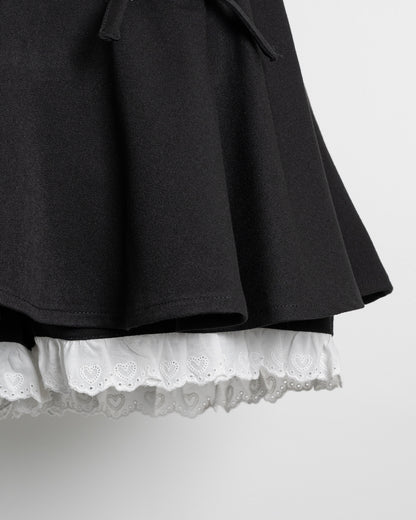 コルセットフリルフレアスカパン