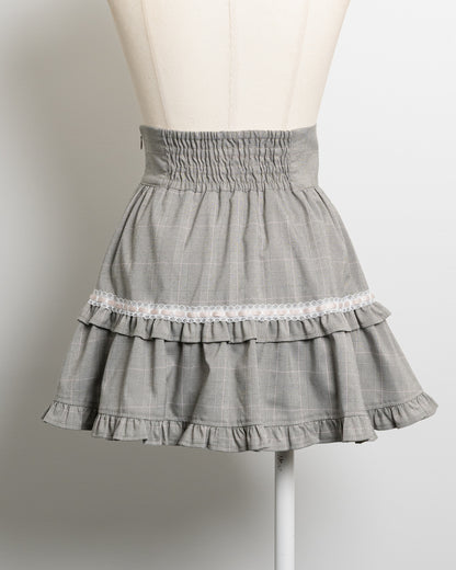 はしごリボンボリュームフレアスカート