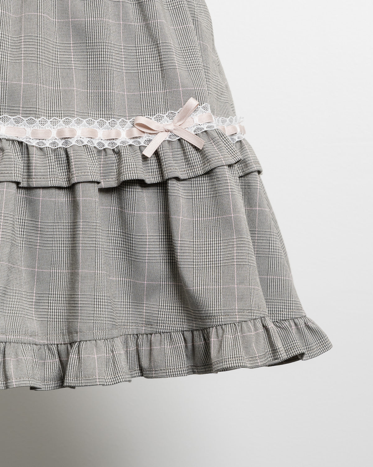 はしごリボンボリュームフレアスカート