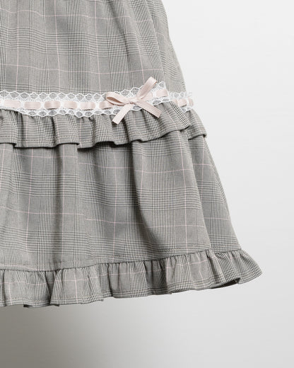 はしごリボンボリュームフレアスカート