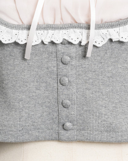 ヨーク切替ドーリーカットソー