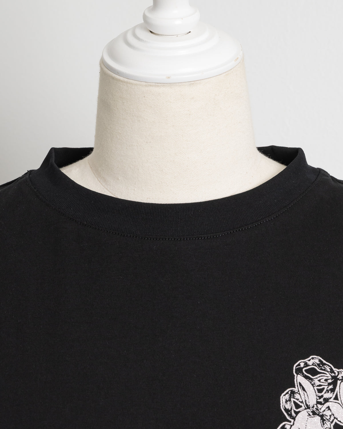 リボンクロスラメプリントオーバーサイズTシャツ – pium