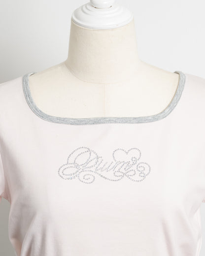 バイカラーTシャツ×ティアードスカートセット