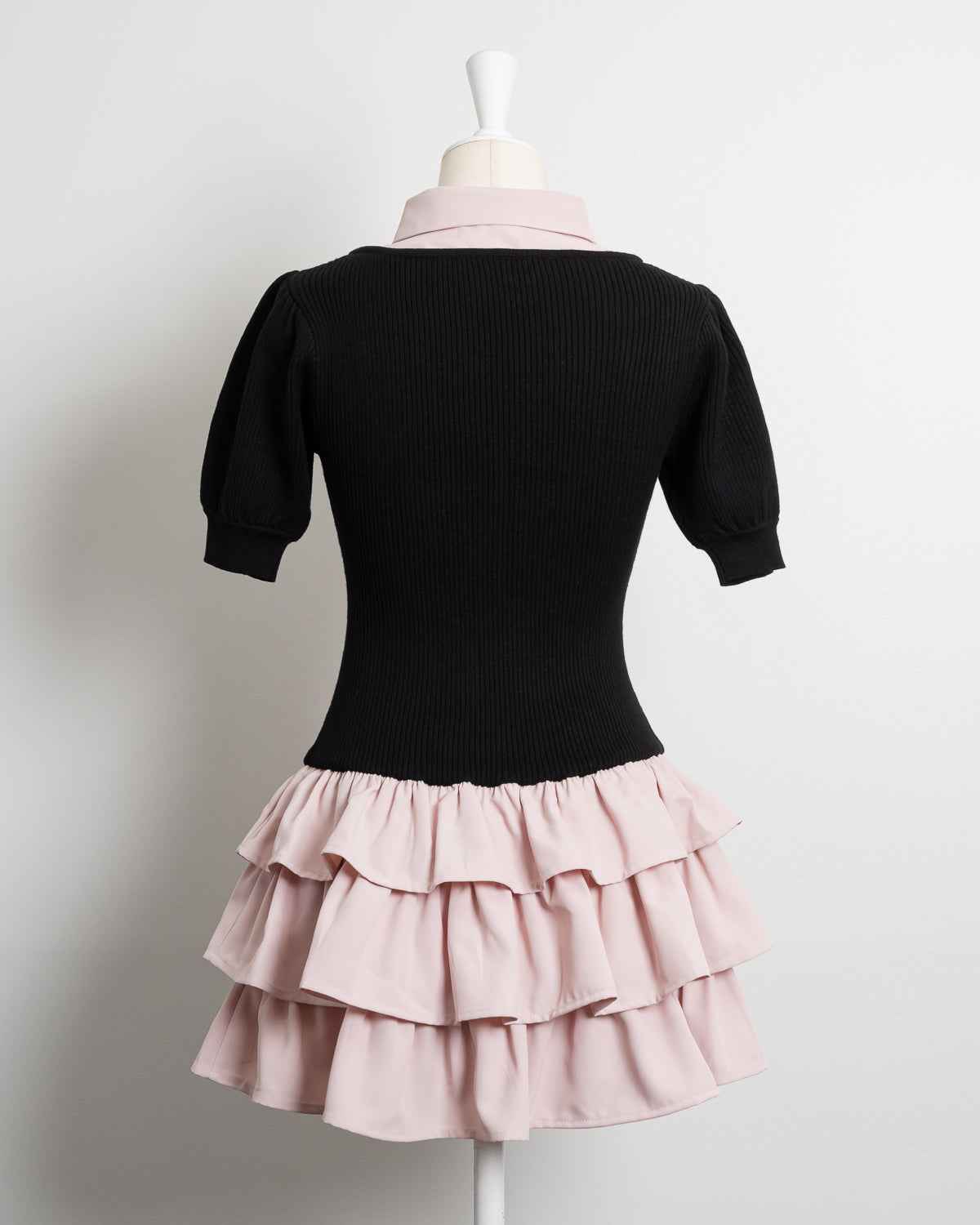 レイヤードティアードニットワンピース – pium