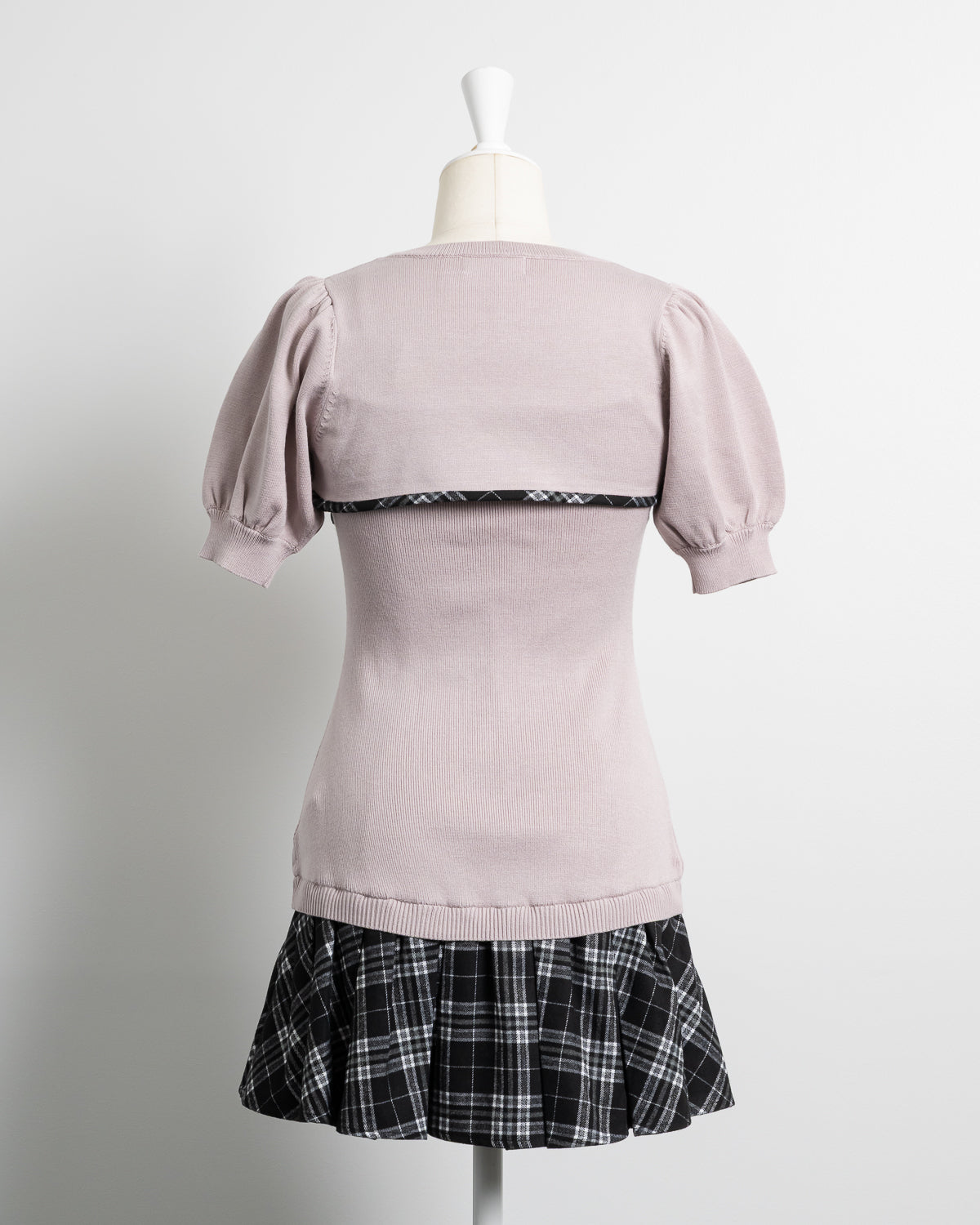レイヤードプリーツニットワンピ – pium